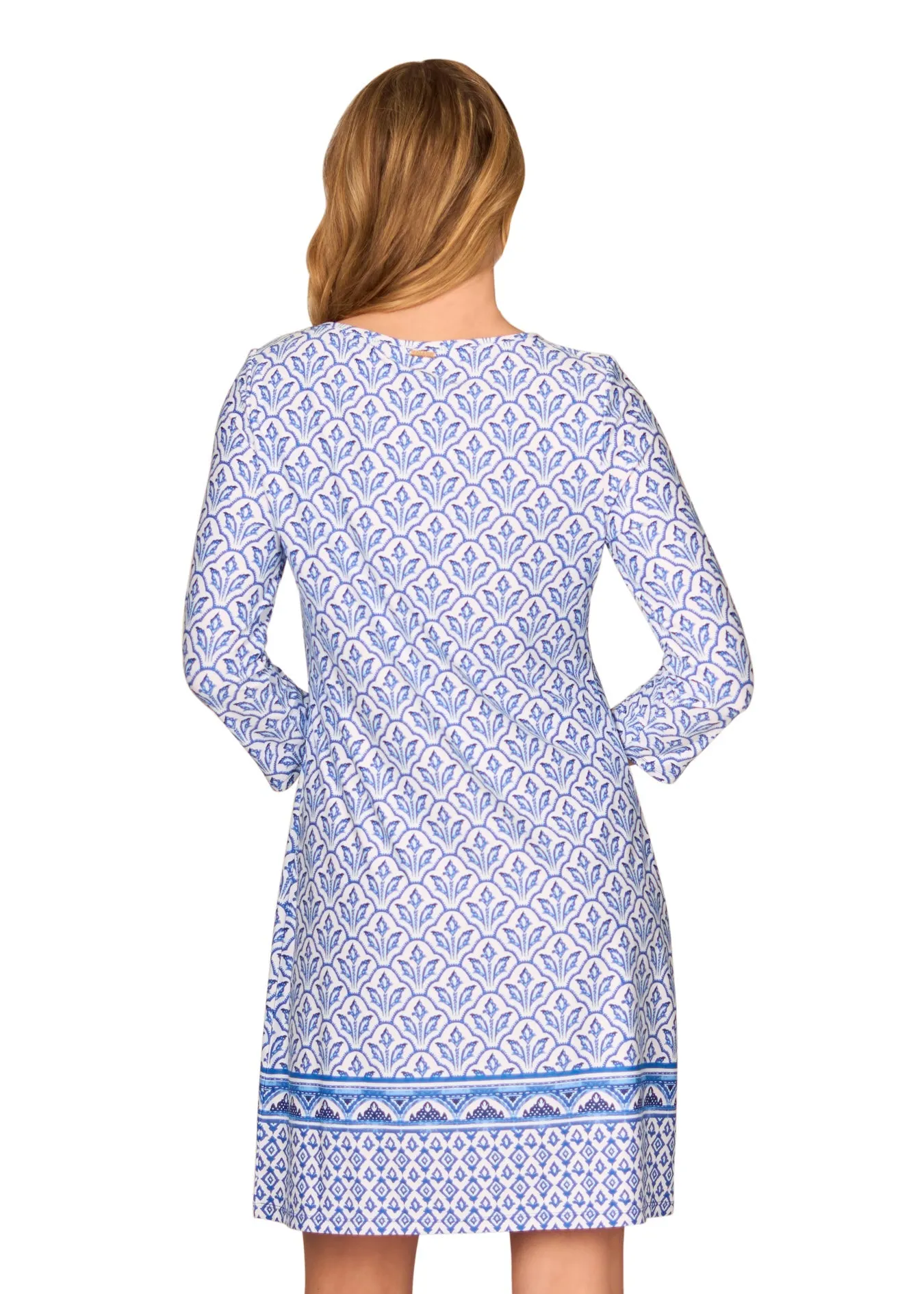 Blue Emblem Cabana Shift Dress