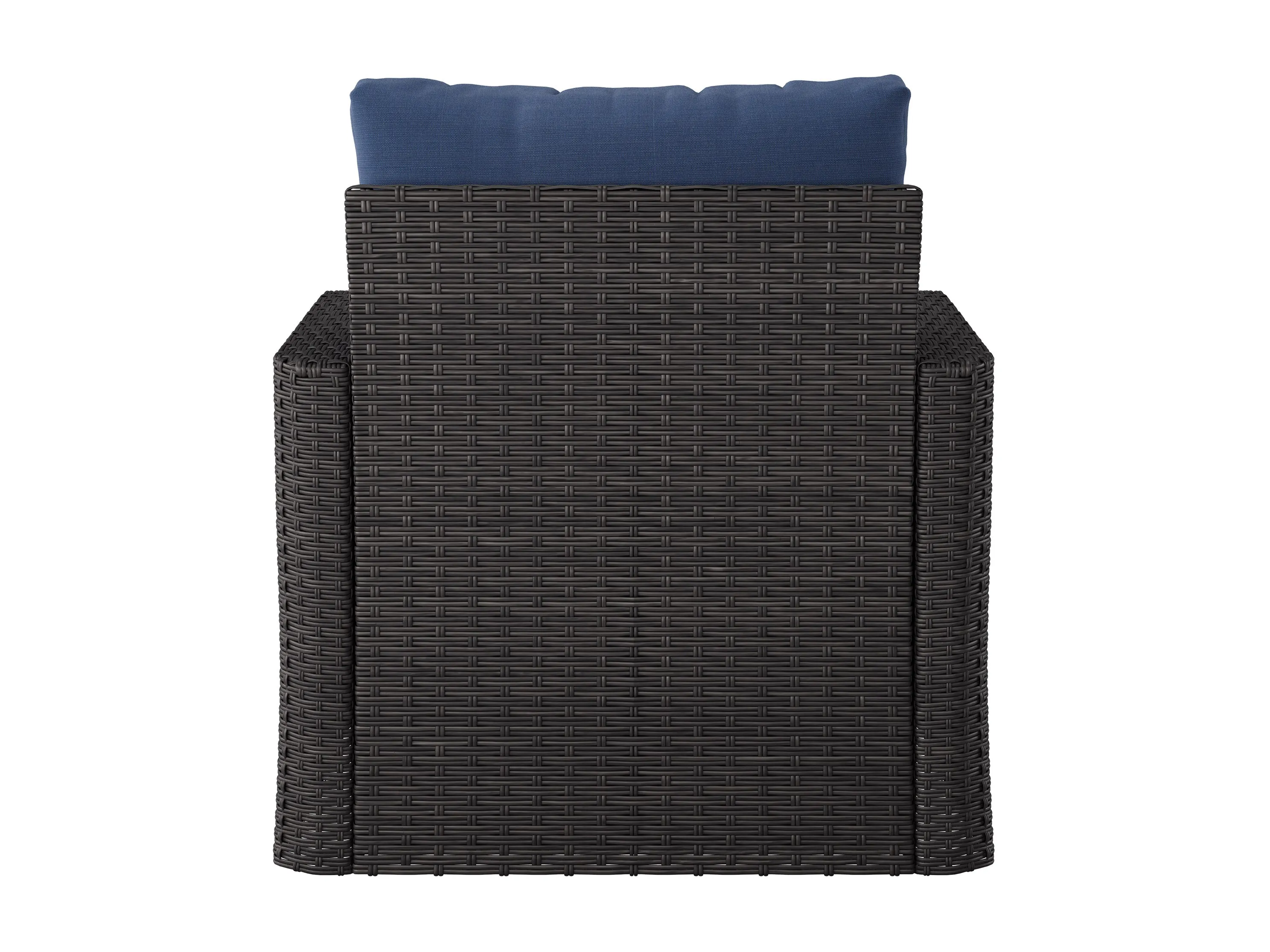 Blue Outdoor Wicker Chair