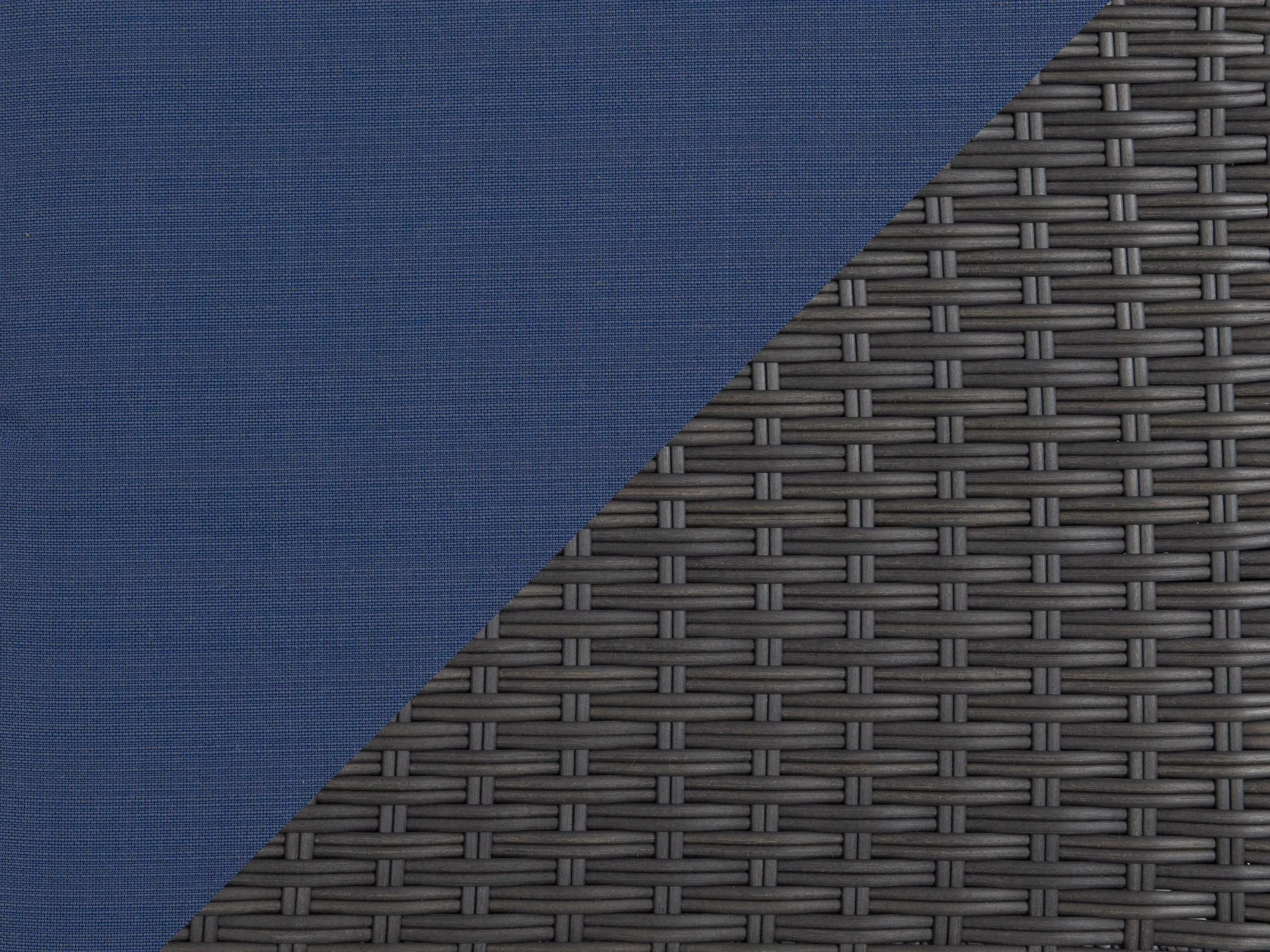 Blue Outdoor Wicker Chair