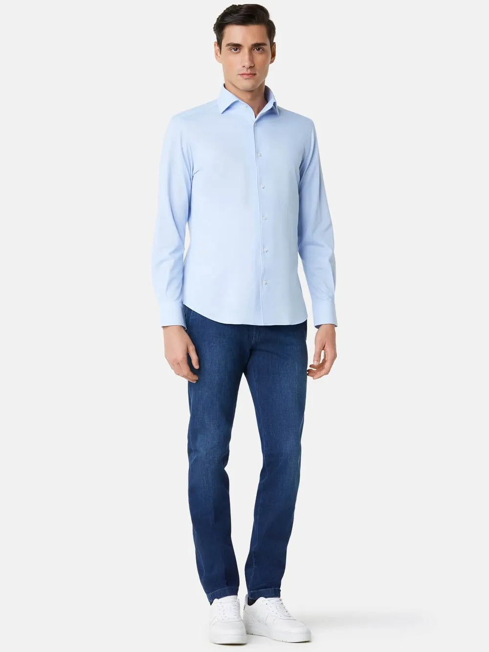 Boggi Milano Regular Fit Button-Up Shirt, Light Blue