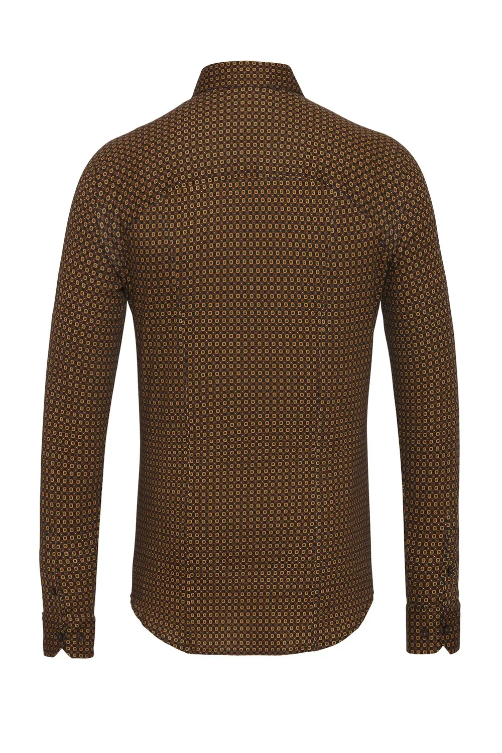 Desoto Slim Button Down Shirt, Brown