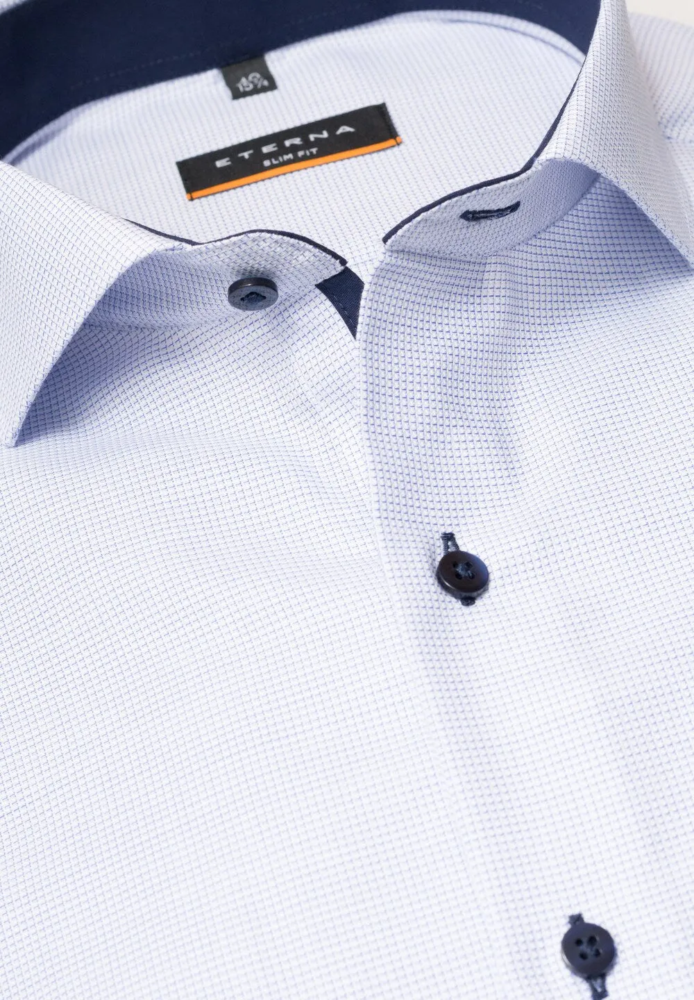 Eterna Regular Fit Button-Up Shirt, Light Blue