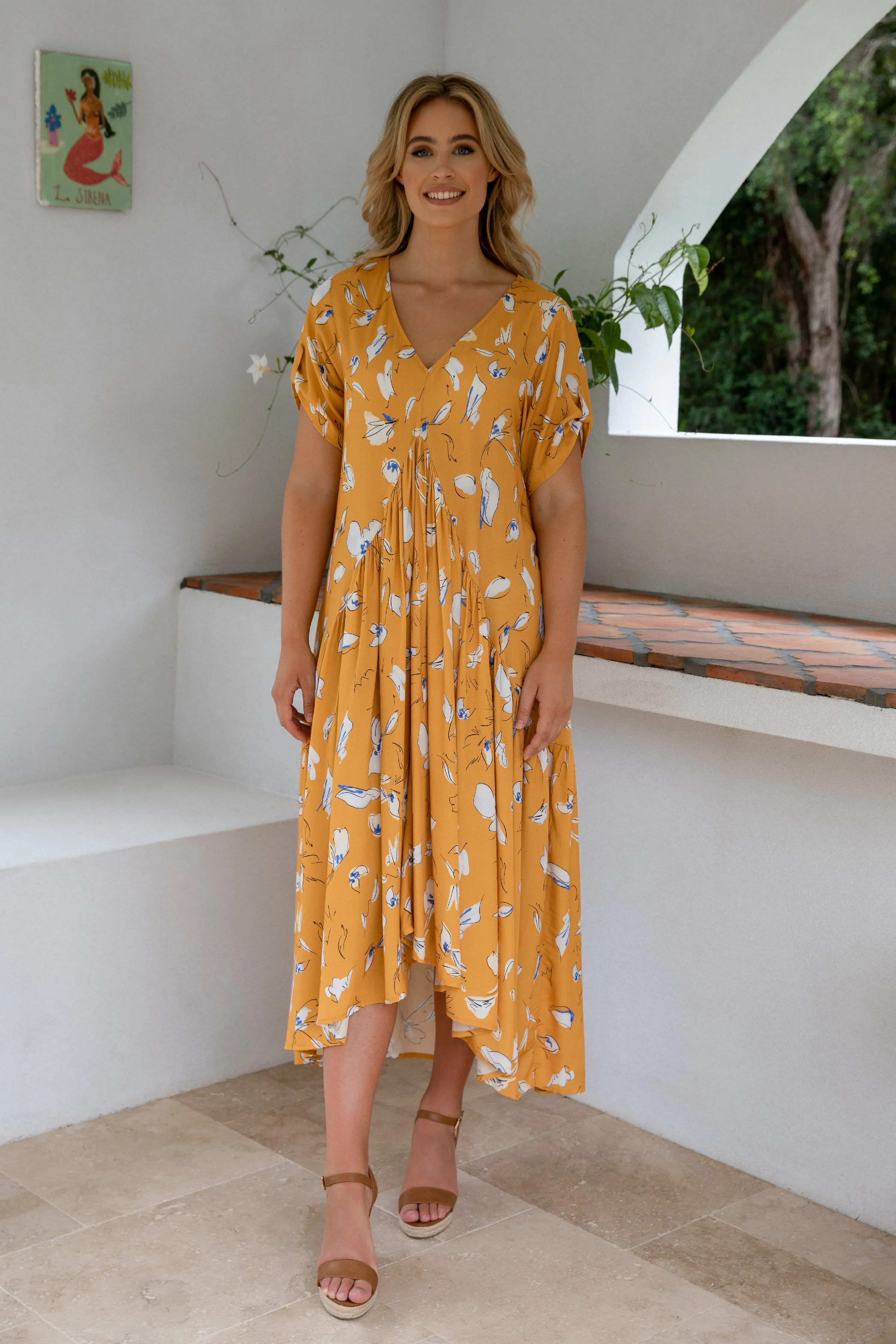 FINAL SALE Peak Maxi Dress in Sundust