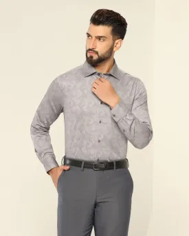 Formal Grey Printed Shirt - Penny