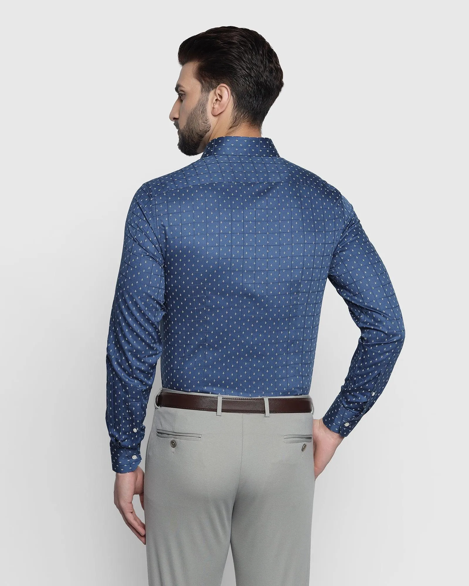 Formal Navy Printed Shirt - Spark
