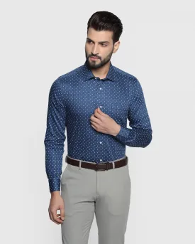 Formal Navy Printed Shirt - Spark