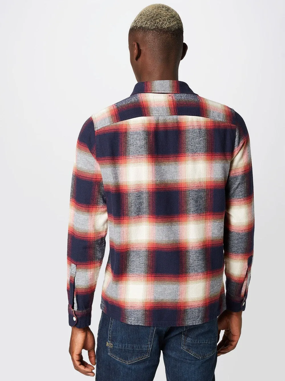 Hollister HOLIDAY Regular Fit Button Down Shirt, Navy