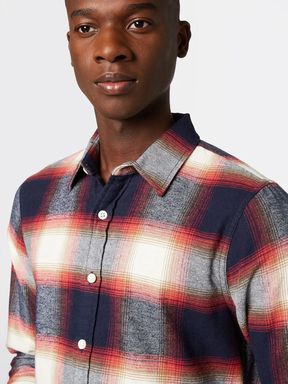 Hollister HOLIDAY Regular Fit Button Down Shirt, Navy