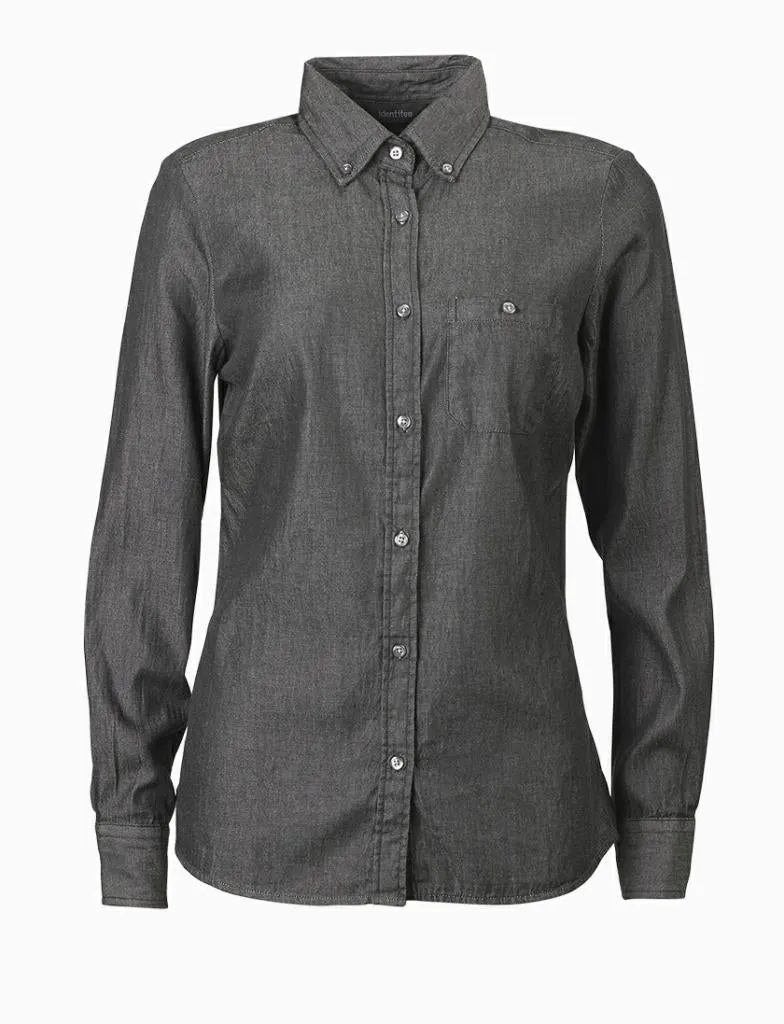 Identitee W50 Dylan Ladies Long Sleeve Denim Shirt