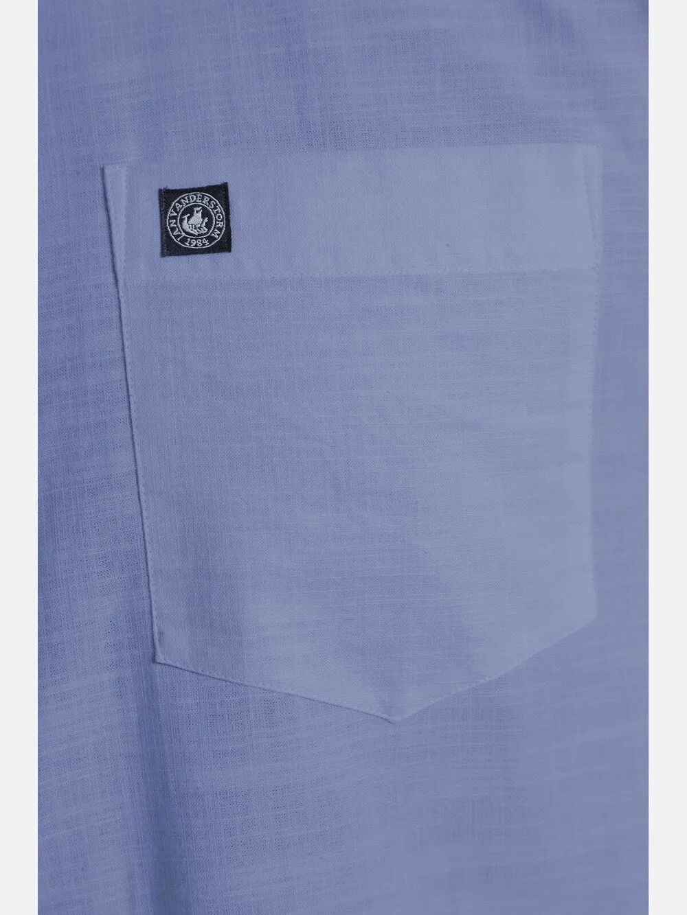 Jan Vanderstorm Kallu Regular Fit Button Down Shirt, Smoke Blue