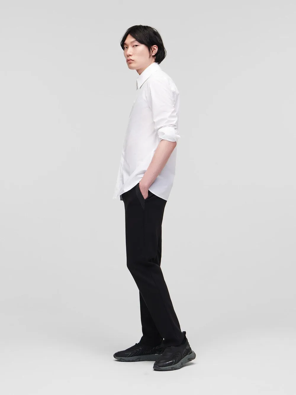 Karl Lagerfeld Regular Fit Button-Up Shirt, White