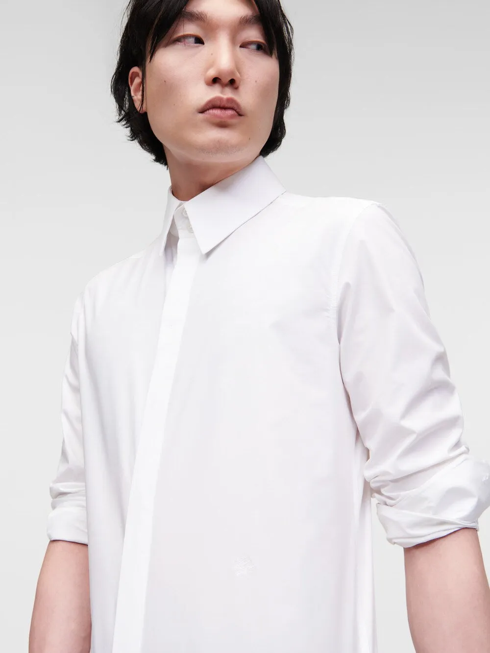 Karl Lagerfeld Regular Fit Button-Up Shirt, White