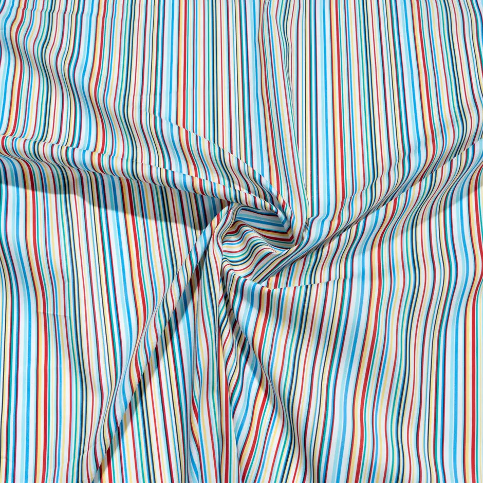 Multi-Coloured Striped Pure Cotton