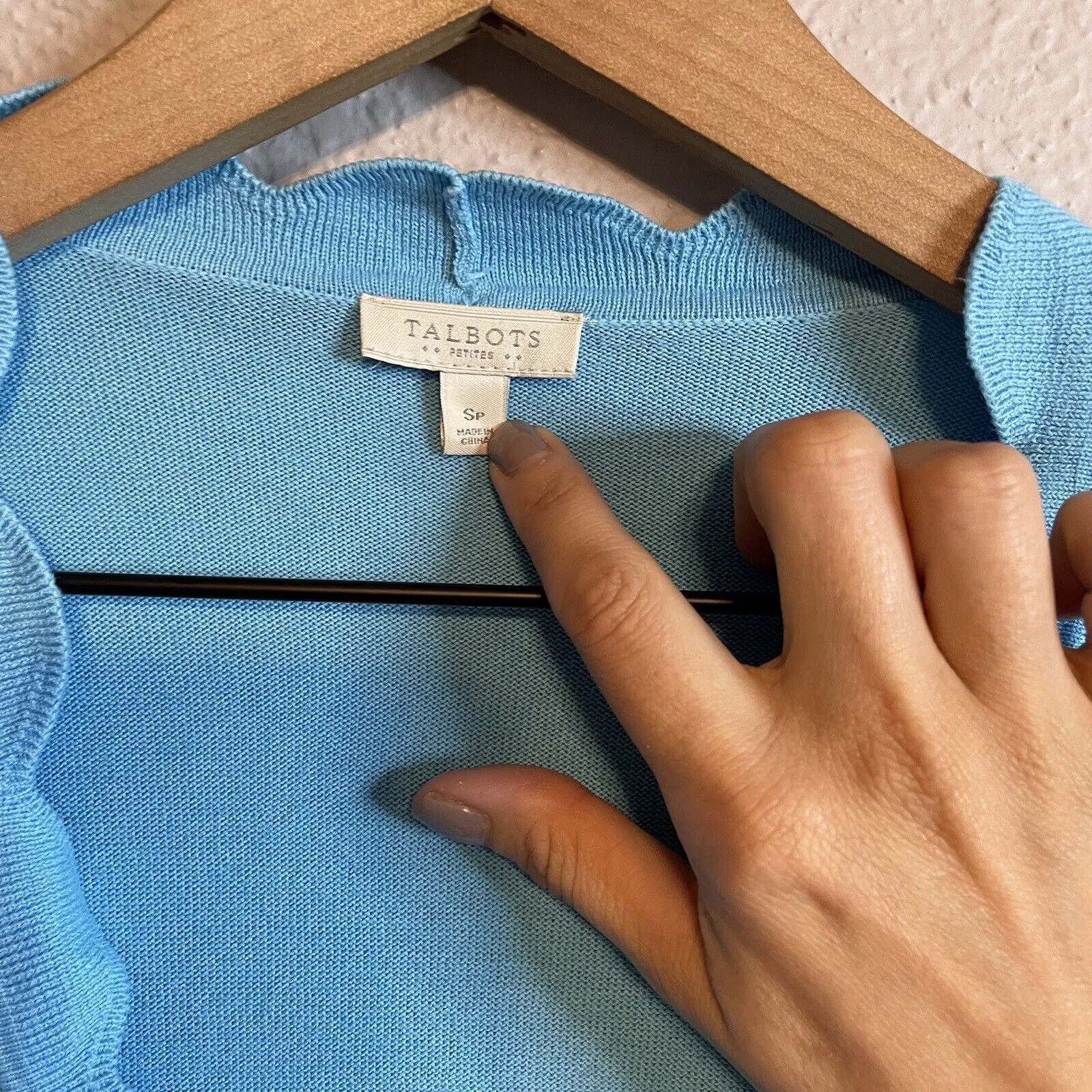 Open Front Scalloped Cardigan