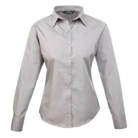 Premier Ladies Long Sleeve Poplin Blouse PR300 - Brights