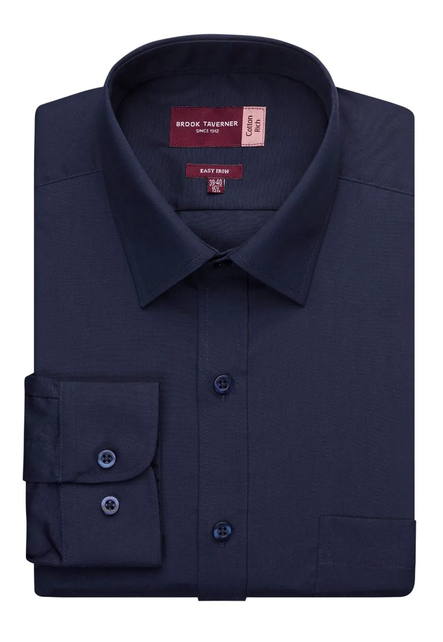 Rapino Men's Classic Fit Single Cuff L/S Shirt - 7539
