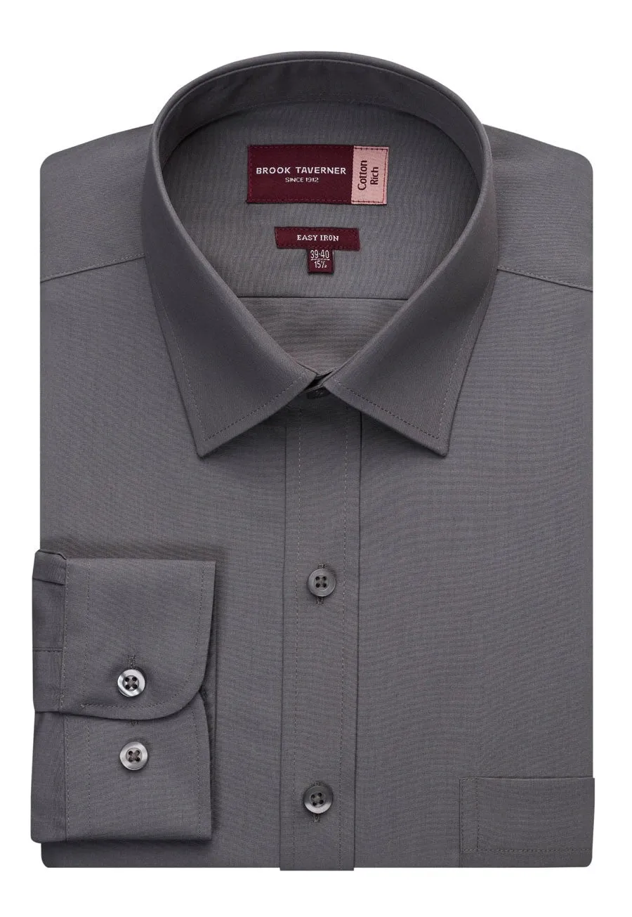 Rapino Men's Classic Fit Single Cuff L/S Shirt - 7539