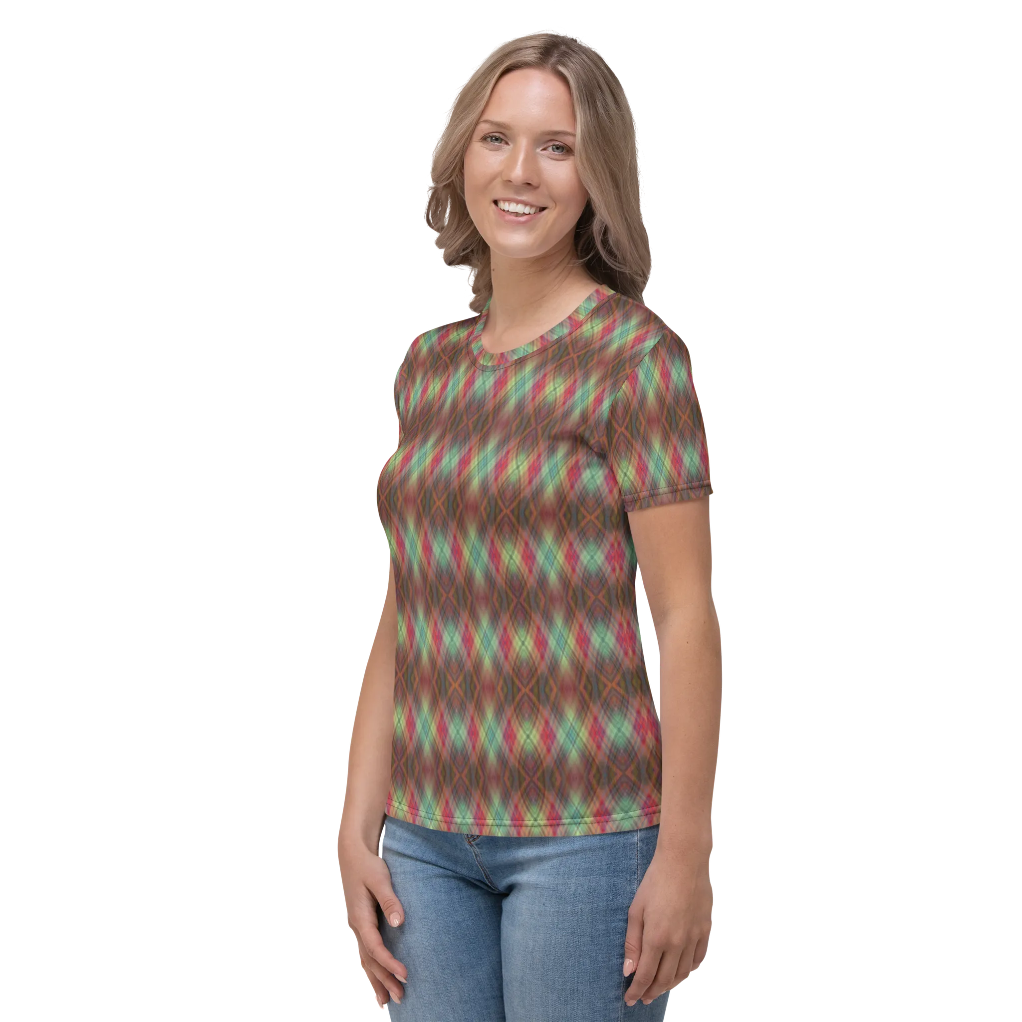 Recursia Argyle Rewired II Women's Crew Neck T-Shirt