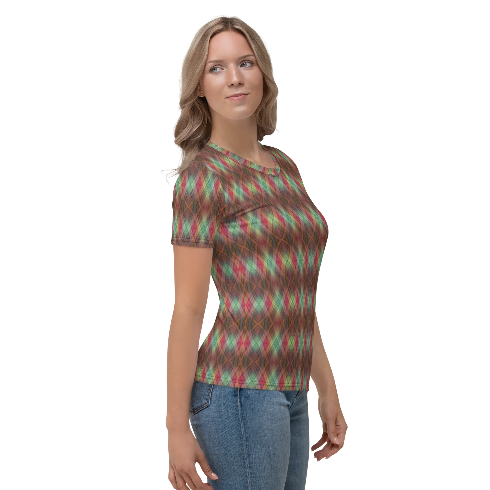 Recursia Argyle Rewired II Women's Crew Neck T-Shirt