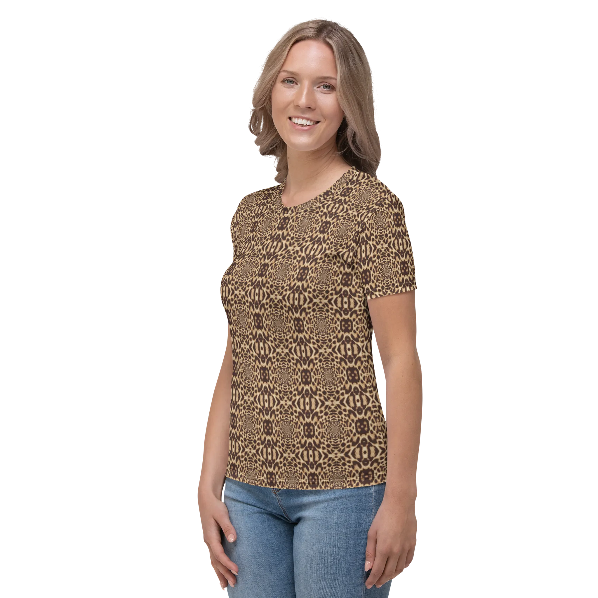 Recursia Contemplative Jaguar Women's Crew Neck T-Shirt