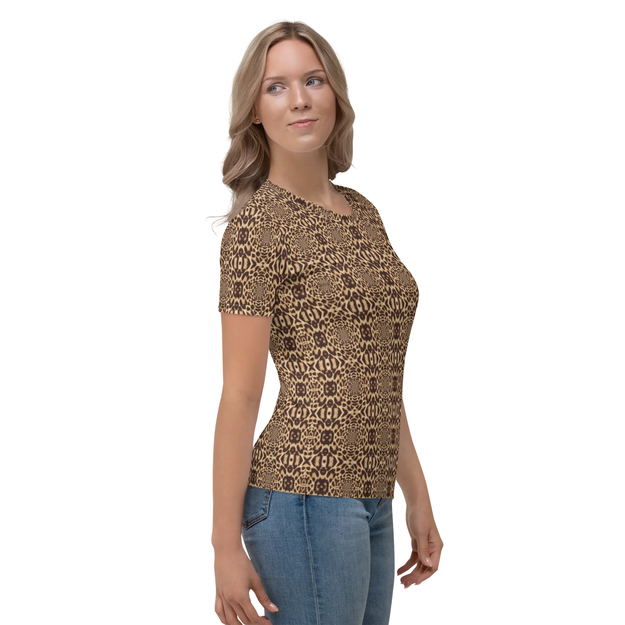 Recursia Contemplative Jaguar Women's Crew Neck T-Shirt