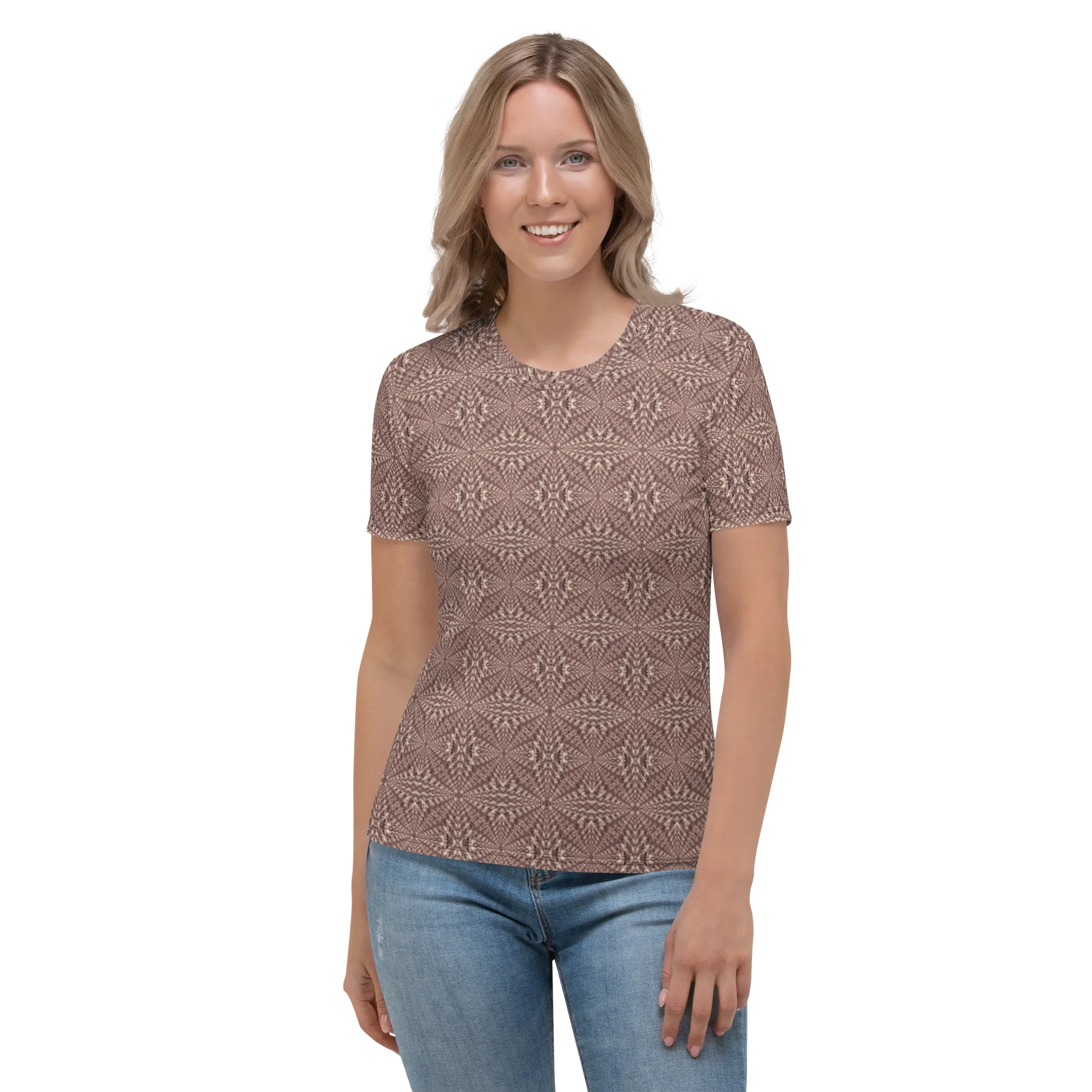 Recursia Fabrique Unknown Women's Crew Neck T-Shirt In Pink